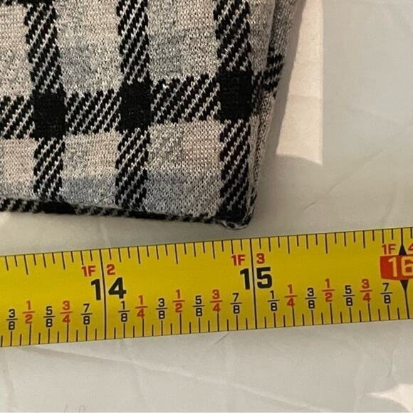 J Jill Black, Gray & Tan Plaid OfficeCore Career Pencil Skirt NWT Size SP - Picture 11 of 12